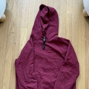 Lululemon Burgundy Hoodie with Drawstring
